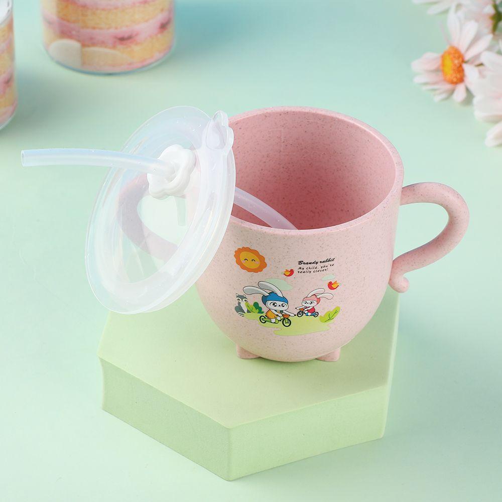 PISTA Bình Nước Có Ống Hút Chống Tràn Tiện Lợi Dễ Sử Dụng Cho Bé