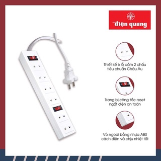 ⚡giao hỏa tốc⚡ ổ cắm điện quang đq 001a-01 2 mét- 5 mét