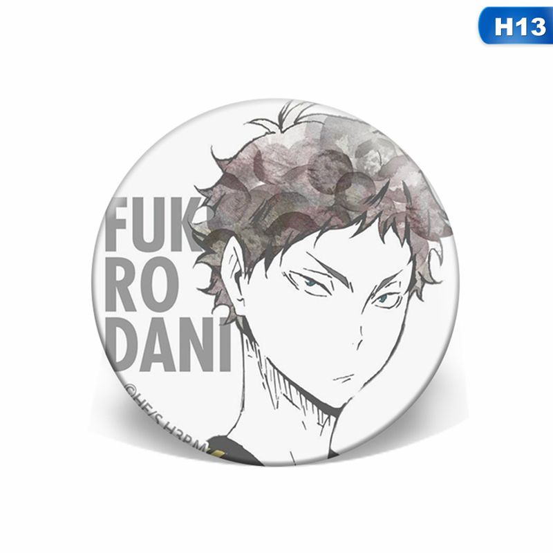 flowersqueen Huy Hiệu Cài Áo Hình Nhân Vật Haikyuu