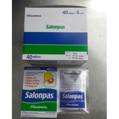 CAO DÁN SALONPAS hộp 40 miếng