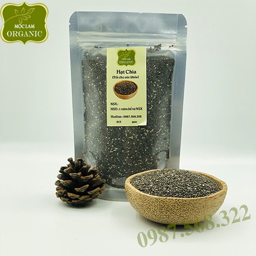 Hạt chia cao cấp giàu dinh dưỡng Mộc Lam Túi zíp 100g