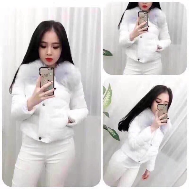 Áo phao cổ lông