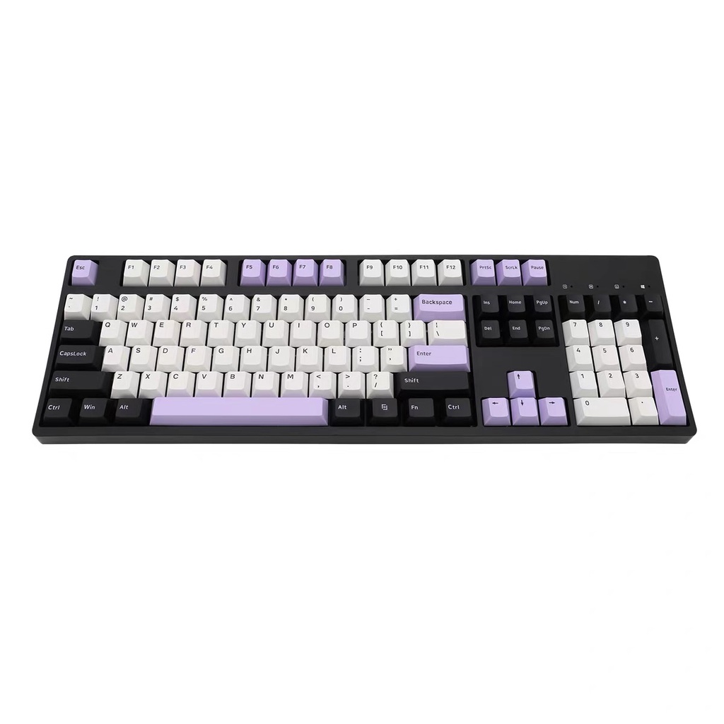 Set Keycap GMK Amethyst Clone PBT Double-Shot | Cherry Profile | Phụ kiện trang trí bàn phím cơ