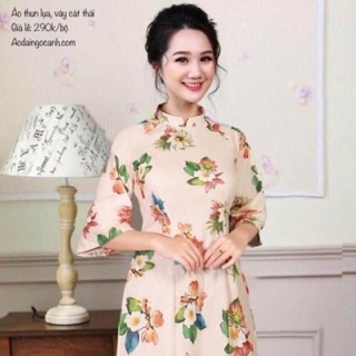 Bộ áo dài cách tân (kem váy rời)