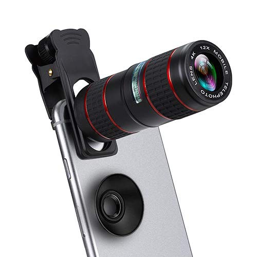 12X Optical HD Cell Phone Camera Telephoto Lens for iPhone Samsung Smartphones