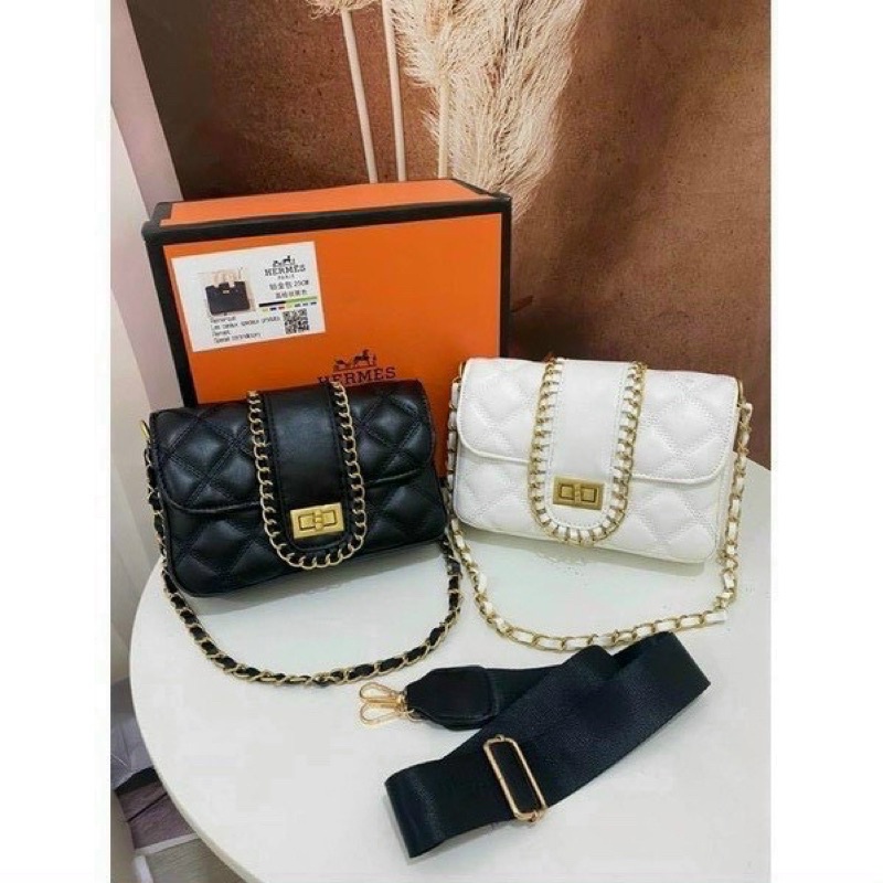 Túi Xách Nữ Trần Trám, Túi Nữ Đeo Chéo Viền Xích Thời Trang