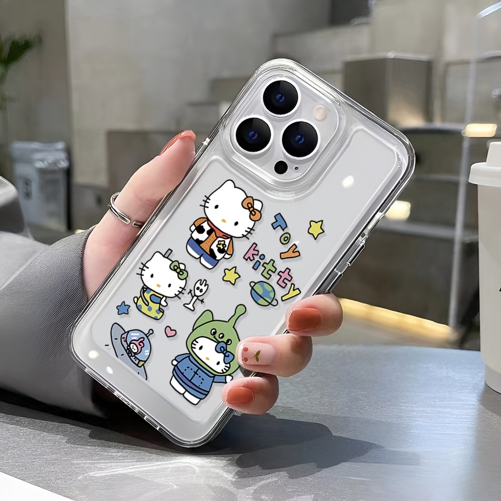 Ốp Điện Thoại Trong Suốt Hình hello kitty Cho iphone 14 Pro Max 14 Plus 13 11 12 7Plus X XR XS Max 8 7