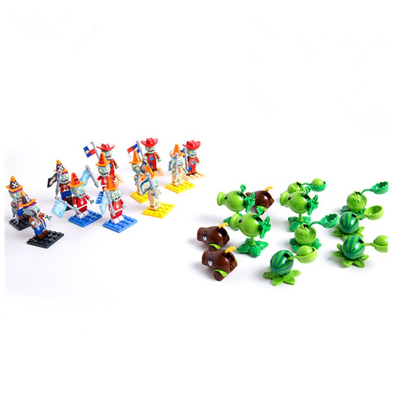 Bộ đồ chơi lắp ráp plants vs zombies giáo dục sớm chất lượng cho trẻ em