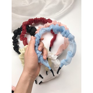 Bờm tóc vải voan Chiffon Headband