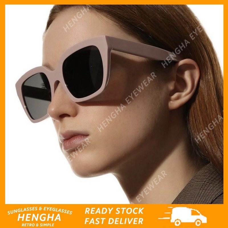 Kính Mát Gọng Vuông Cỡ Lớn Chống Tia UV Thời Trang Hàn Quốc Cho Nữ