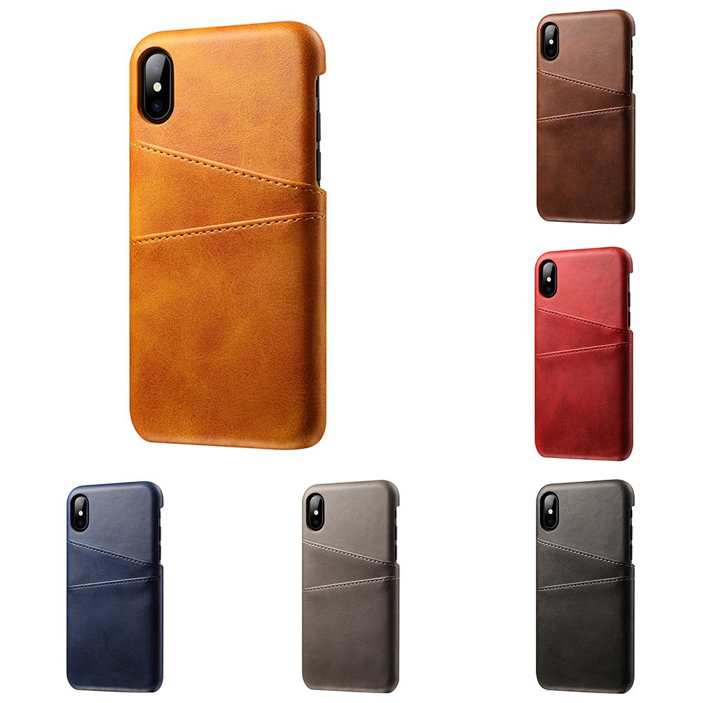 Ốp điện thoại giả da sang trọng đa năng for iPhone 12 Pro Max iPhone 12 Mini iPhone SE2 iPhone 11 Pro MAX XR X iPhone XS MAX Case 6 7P 6S 7 8P Card Slot Faux Leather Back Phone Case Cover