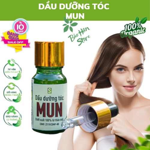 Tinh Dầu Dưỡng Tóc MUN Chiết Xuất Từ Thảo Dược Thiên Nhiên Phục Hồi Tóc Hư Tổn Ngăn Tóc Gãy Dụng Kích Thích Mọc Tóc