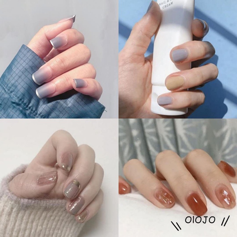 ⚜️Bộ 24 móng giả nhiều màu bao phủ toàn diện dùng để trang trí móng tiện dụng