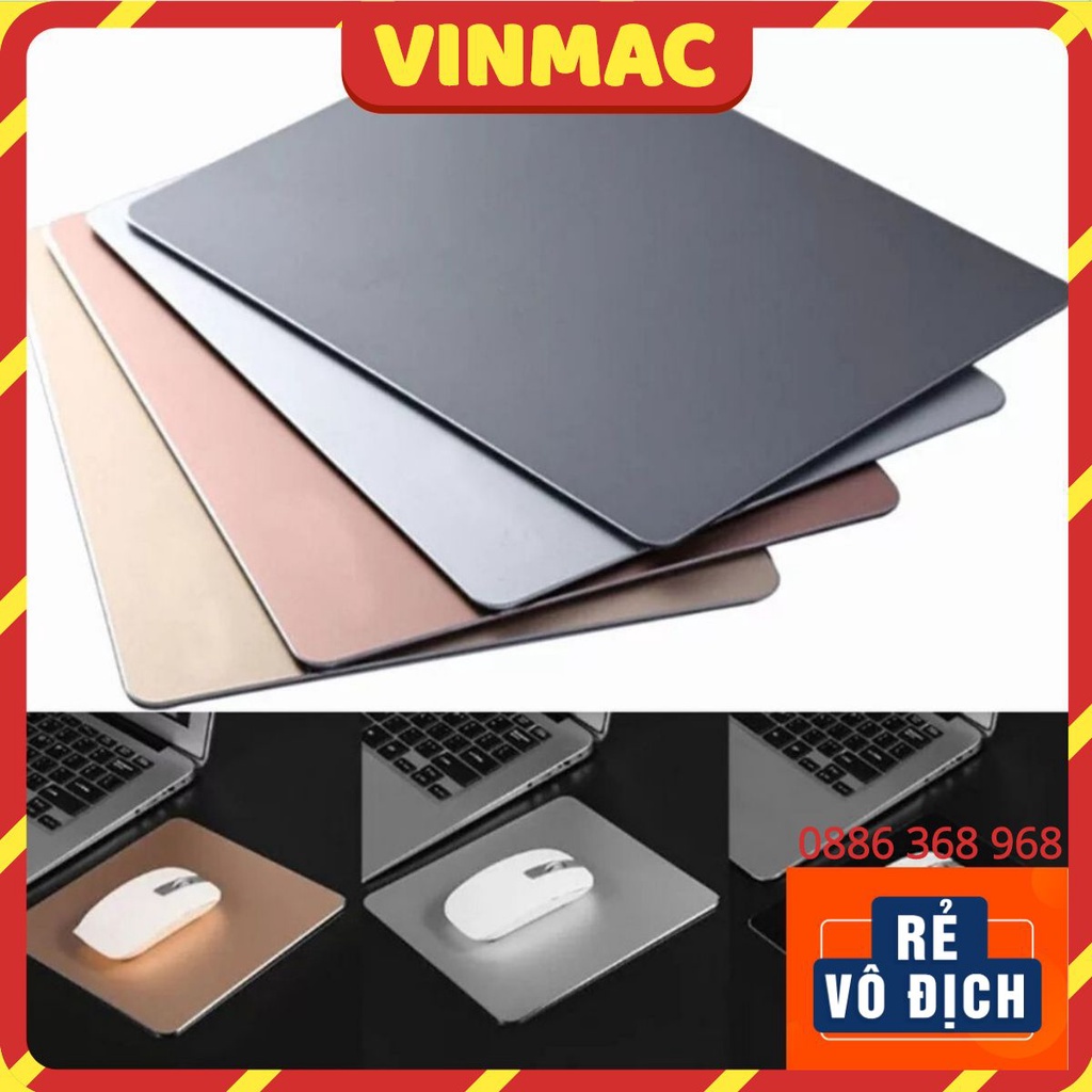 Lót Chuột Nhôm Nguyên Khối Mouse Pad Size Lớn Cao Cấp Bàn Di Chuột Nhôm Sang Trọng Đa Năng Tiện Ích