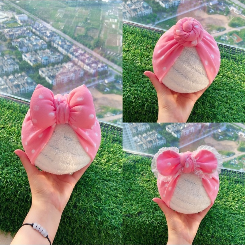 MŨ TURBAN CHO BÉ RẺ ĐẸP CHẤT COTTON MỀM MỊN