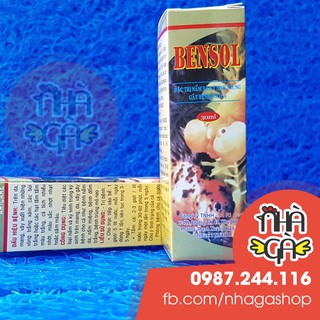 Bensol -  Đặt trị nấm và ký sinh trùng cho cá cảnh - 30ml