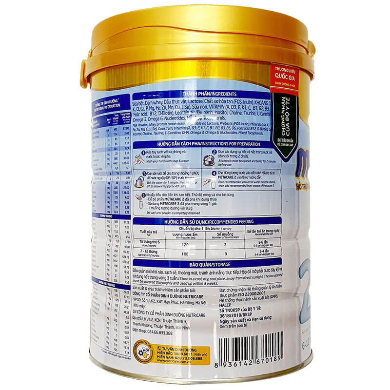 Sữa Metacare 1 900g [Date 2023]