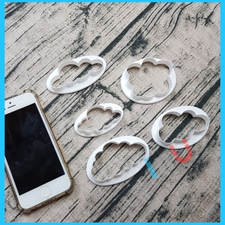 [Ảnh thật] HCM - Bộ 5 khuôn cắt bánh quy Mây trang trí bánh fondant, làm bánh quy cute