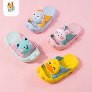 Dép Họa Tiết Hoạt Hình Xinh Xắn Chống Trượt Chất Lượng Cao Cho Bé 1-6 Tuổi
