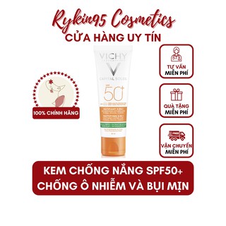[CHÍNH HÃNG] Kem chống nắng chống ô nhiễm và bụi mịn VICHY Capital Soleil Mattifying 3-in-1 SPF 50+