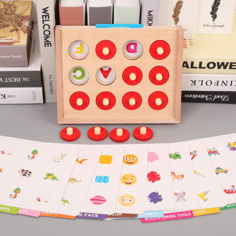 Đồ Chơi Trí Tuệ Gỗ Lật Hình Tìm Cặp Giống Nhau Rèn Luyện Trí Nhớ Và Khả Năng Quan Sát Cho Bé