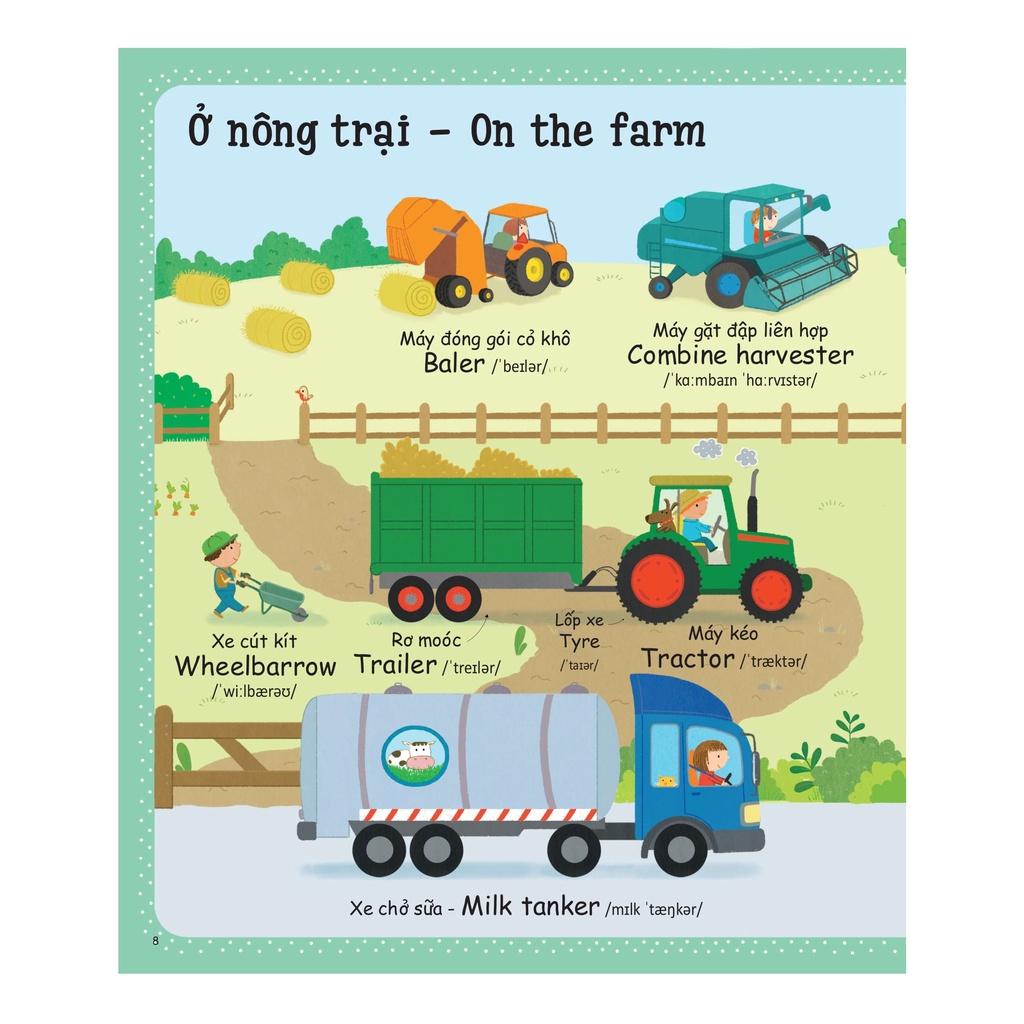 Sách Cuốn Sách Từ Vựng Đầu Tiên Của Tôi - My First Word Book- Phương Tiện Giao Thông - Vehicles