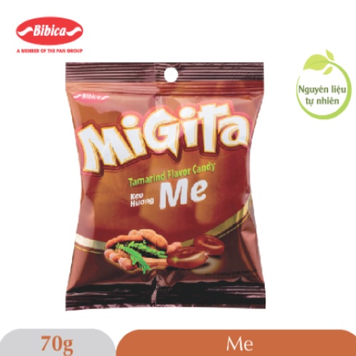 Combo 3 Kẹo Cứng Migita Me Bibica 70g