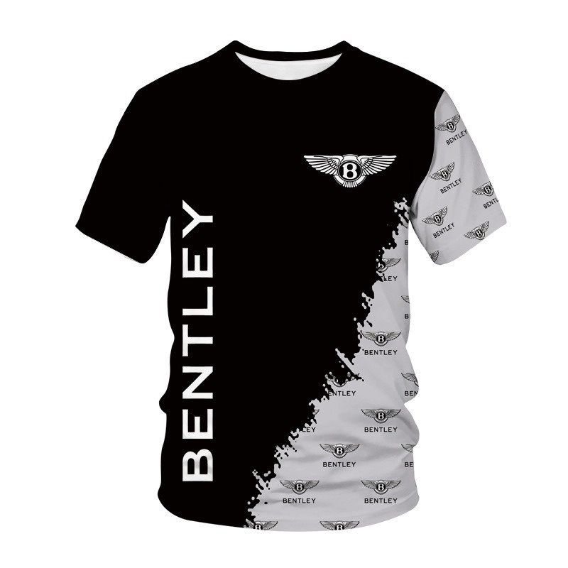 Áo Thun Tay Ngắn In Logo Xe Hơi Honda BMW Ford 3D Thời Trang Cho Nam