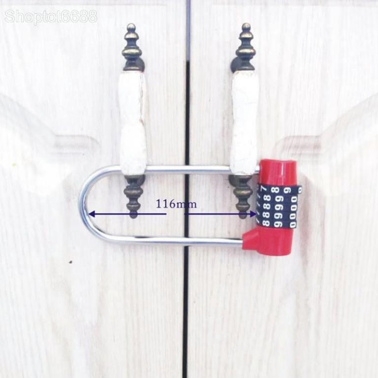 Khóa số chống trộm móc khóa dài JL115, loại 5 số có thể thay đổi được mã số