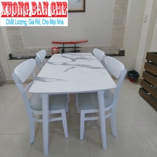 Freeship bộ bàn ăn mango giả đá bak :hcm,biên hòa, bình dương