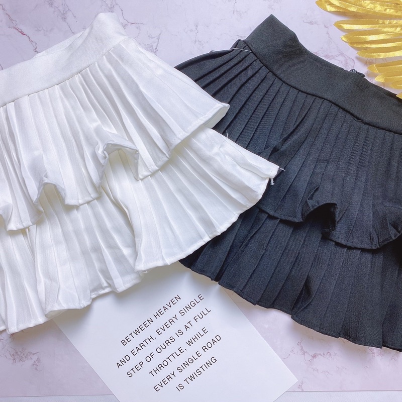 Chân Váy Bồng Bềnh Đáng Yêu Xếp Li 2 Tầng ( Hàng Loại 1 ) C015 | BigBuy360 - bigbuy360.vn