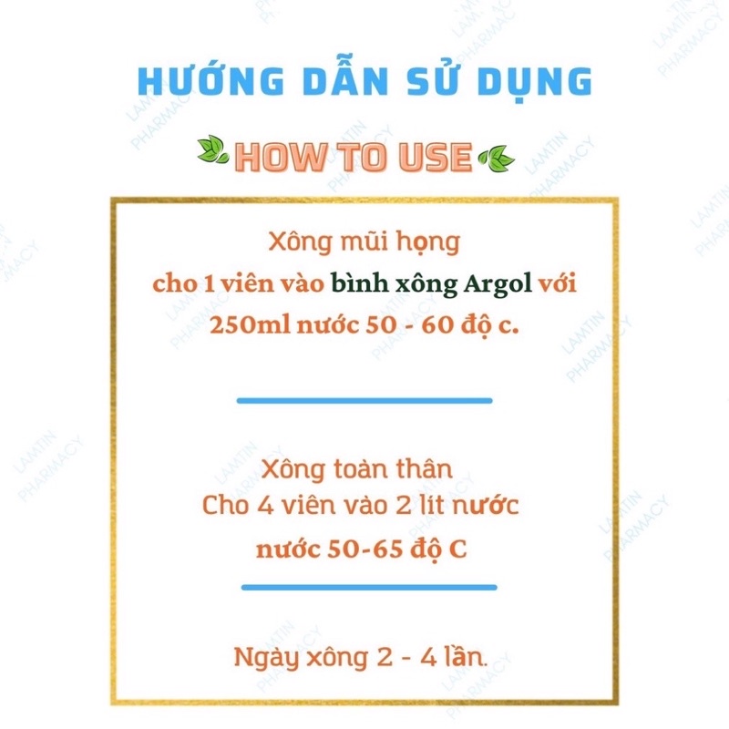 viên xông hương tràm Vim báo gấm xông mũi họng cảm cúm mùa - hộp 2 vỉ x 20 viên