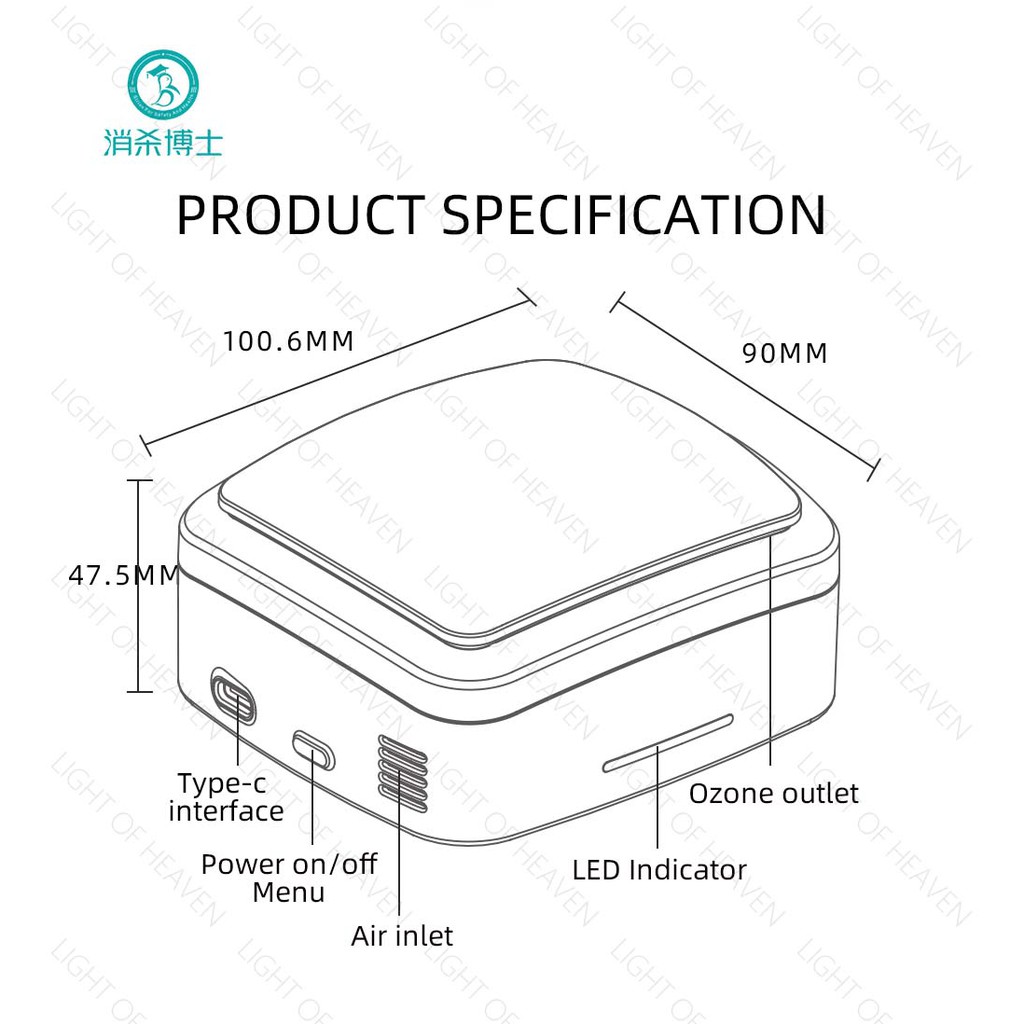 Máy Lọc Không Khí Ozon Khử Mùi Cho Xe Hơi