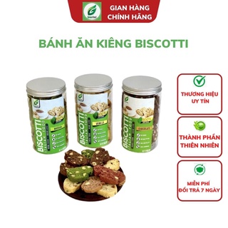 Bánh BISCOTTI GreenFood 5 vị dành cho người ăn kiêng, giảm cân, tiểu đường - Hũ 300Gram