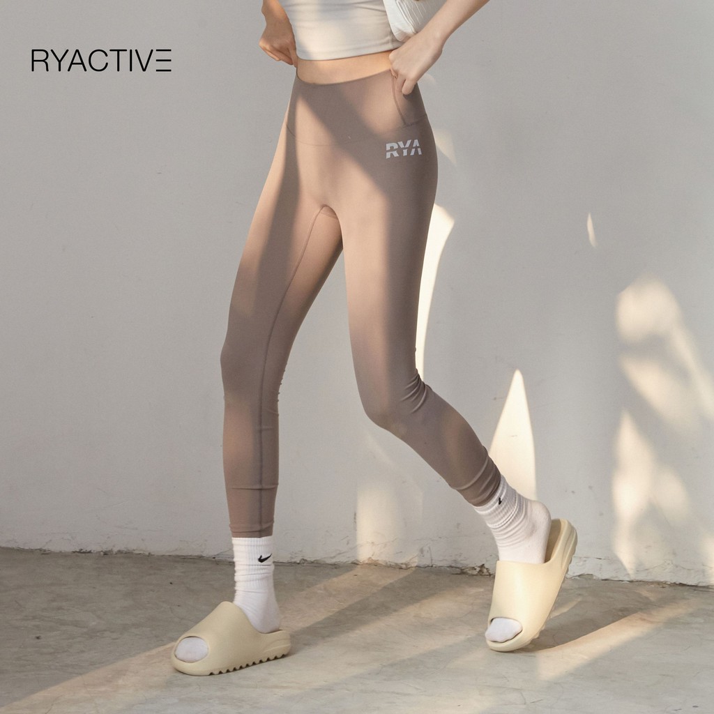 Quần tập yoga/thể thao lưng cao RYACTIVE - RYA Legging Brown