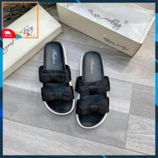NEW- Chất -  [Số 1] Dép lê đính nơ 2 quai . RẺ VÔ ĐỊCH XCv Chuẩn . ‣ . !
