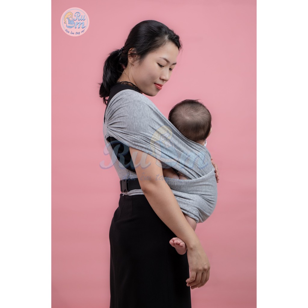 [HÀNG CÔNG TY] [RuEm Sling] Địu vải em bé RuEm - Địu em bé sơ sinh - Dòng basic