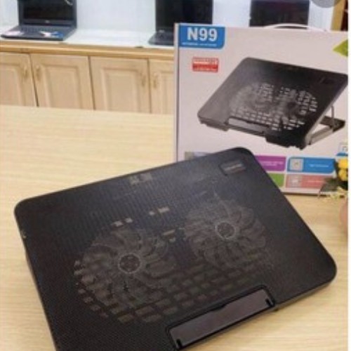 Đế Tản Nhiệt - Đế tản nhiệt laptop N99 2 quạt, fan laptop n99 làm mát cực nhanh