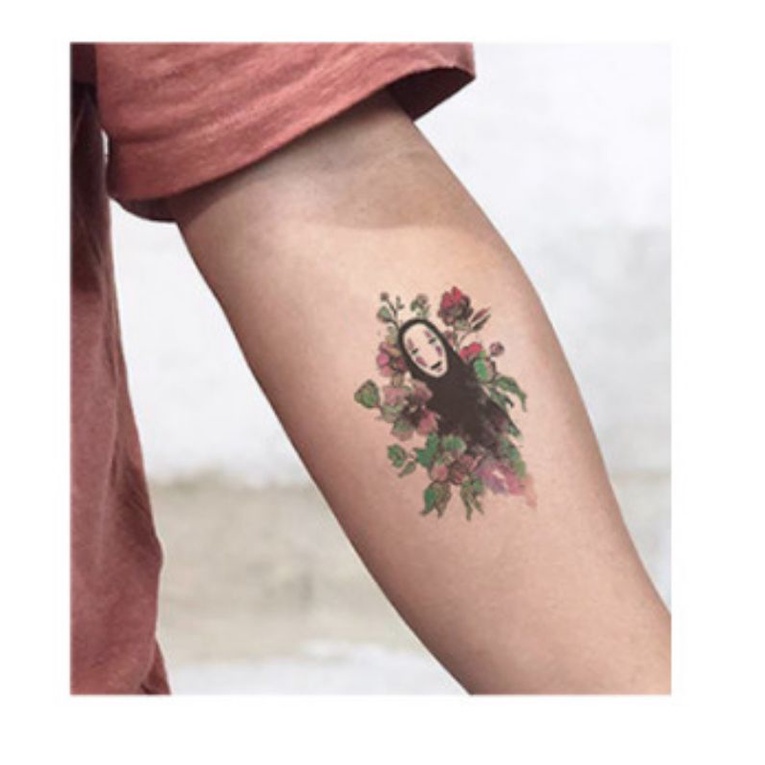 Hình xăm vô diện hoạt hình anime a16. Tatoo dán tạm thời size 10×6cm