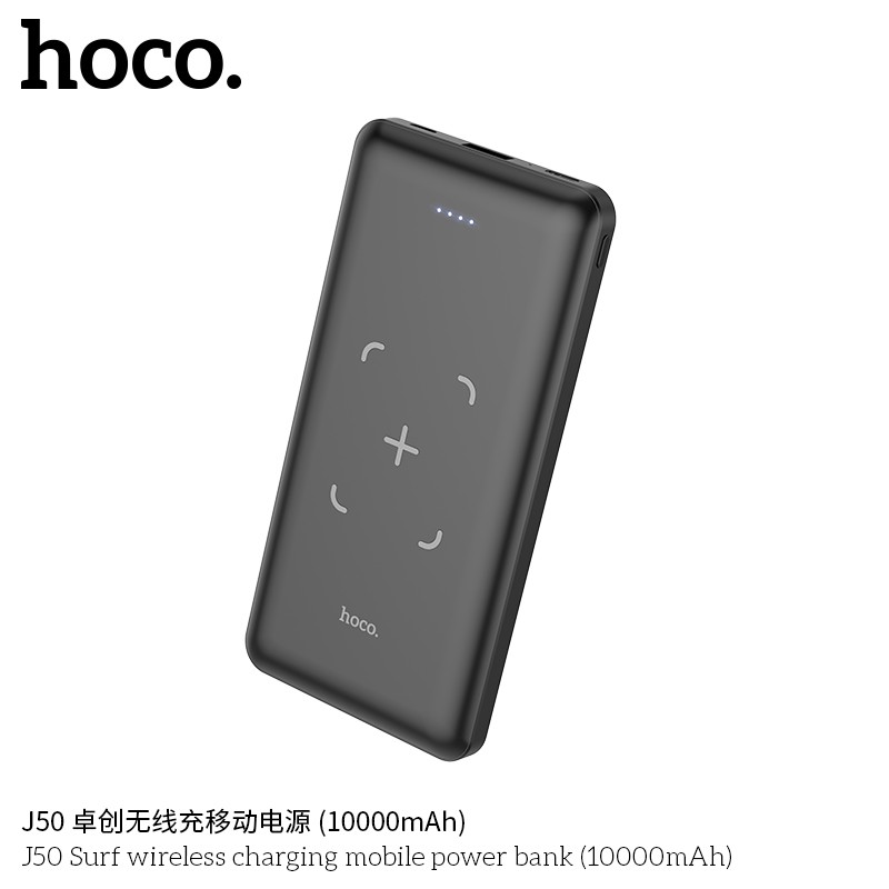 [CHÍNH HÃNG] Pin Sạc Dự Phòng Tích Hợp Sạc Không Dây Hoco 10000 Mah ✔Hỗ Trợ Sạc Nhanh