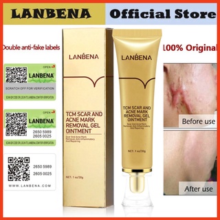 Kem Gel hỗ trợ giảm Sẹo Với Thảo Dược Tự Nhiên Xóa Vết Rạn Phục Hồi Da LANBENA 30g