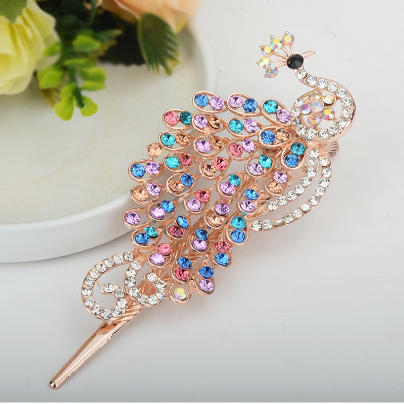 Kẹp Tóc Đính Đá Phong Cách Retro Thời Trang Hàn Quốc