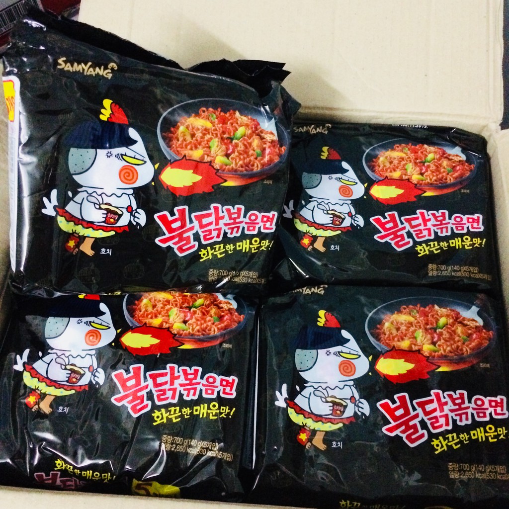 SỈ 1 THÙNG MÌ CAY SAMYANG HÀN QUỐC VỊ TRUYỀN THỐNG 40 GÓI