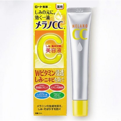 Tinh Dưỡng Trắng Da Làm Mờ Vết Sạm Da, Làm Mờ Đốm Nâu Và Vết Nám Rohto CC Melano Serum 20ml