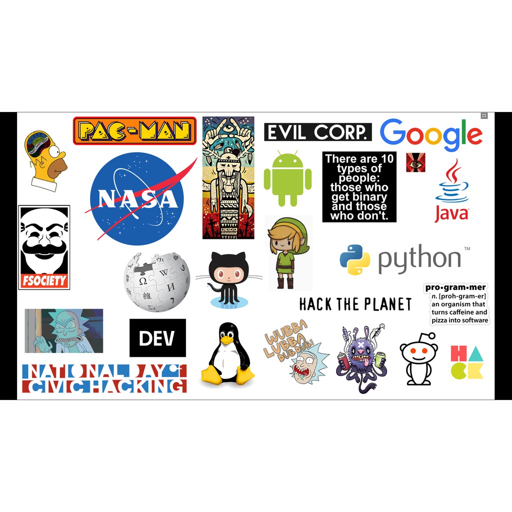 STICKER Developer dán Vali, xe, barber shop, Mũ bảo hiểm , macbook, đàn, tường... Nhập mã GIẢM GIÁ 15k khi mua từ 3 set