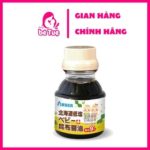 NƯỚC TƯƠNG TẢO BẸ TÁCH MUỐI ANBER 100ML - cho bé từ 1 tuổi