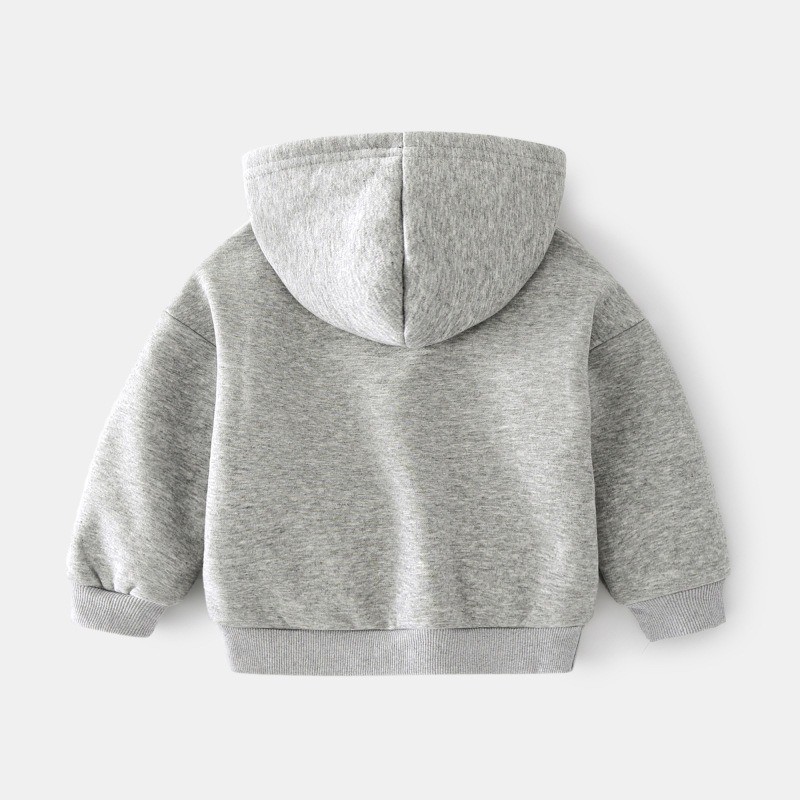 Áo Hoodie cho bé WAPYPY áo nỉ có mũ họa tiết chữ thu đông 2023