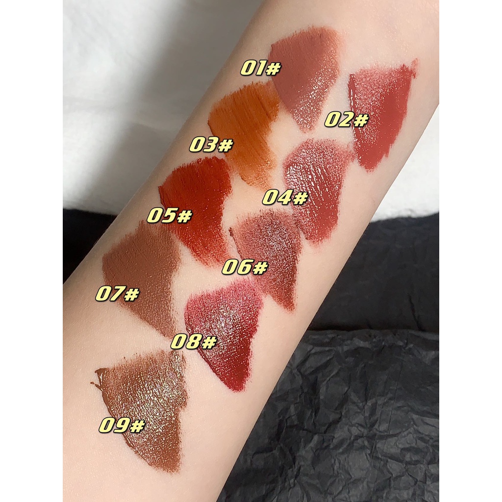 🔥Son Herorange🔥 Son Kem Lì Hello Style Thiết Kế Hình Bàn Cờ Mềm Mịn Lâu Trôi Mềm Môi