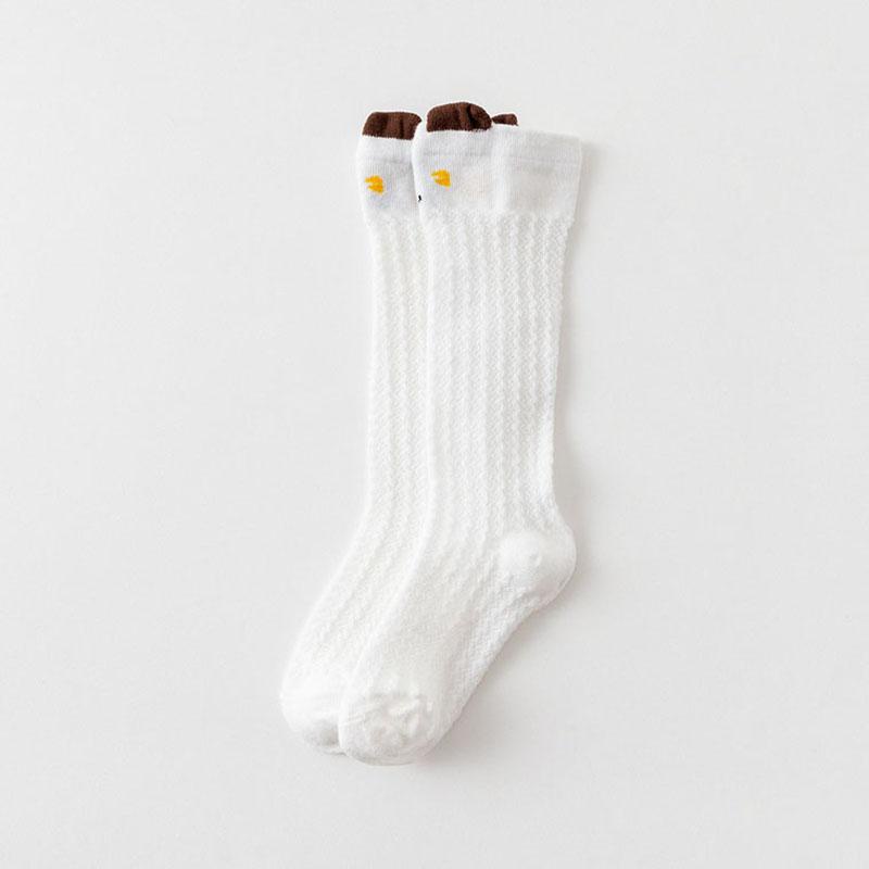Vớ Cotton Cao Đến Đầu Gối Thoáng Khí Thoải Mái Mềm Mại Họa Tiết Động Vật Hoạt Hình Đáng Yêu Dành Cho Trẻ