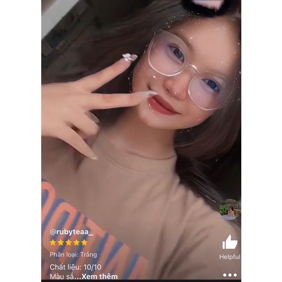 Kính gọng tròn basic nhựa phối kim loại 2054 Jolie eyewear chống ánh sáng xanh, UV400